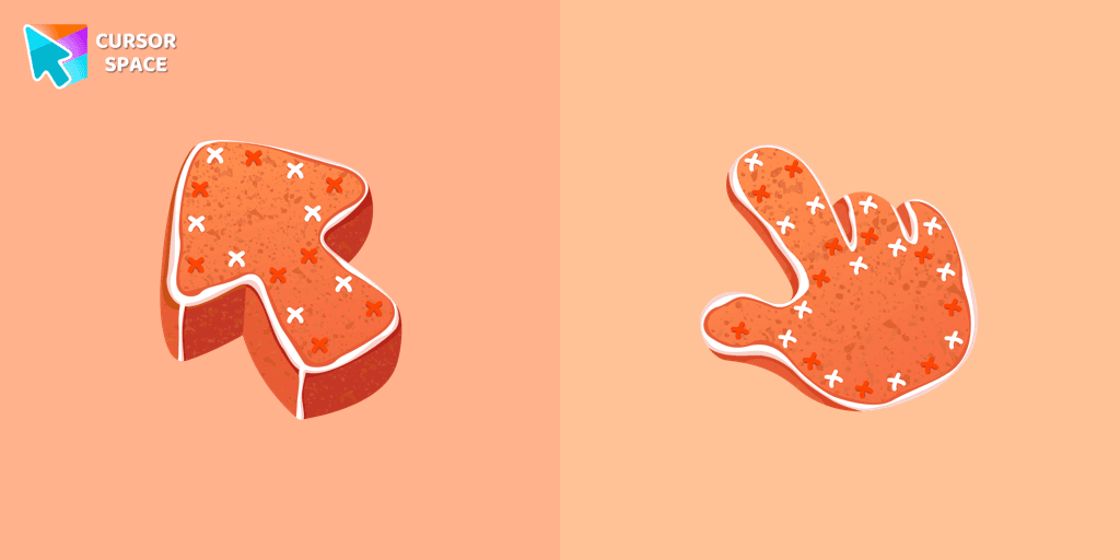 Gingerbread Texture cursor